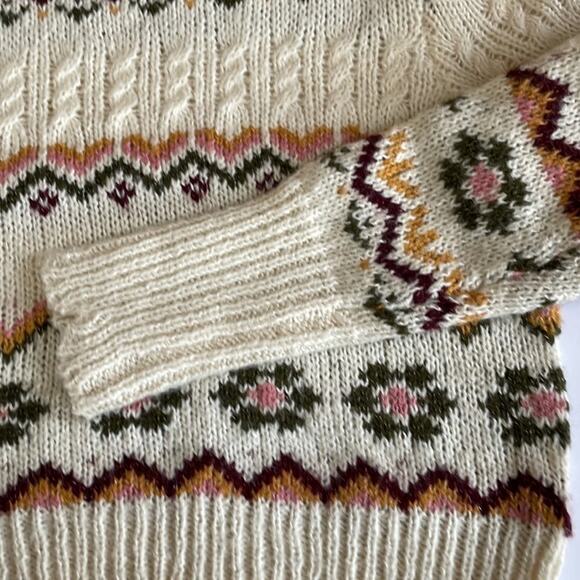 PHILOSOPHY Women's Cable Knit Wool Blend Sweater - Size Large NWT - Picture 8 of 12